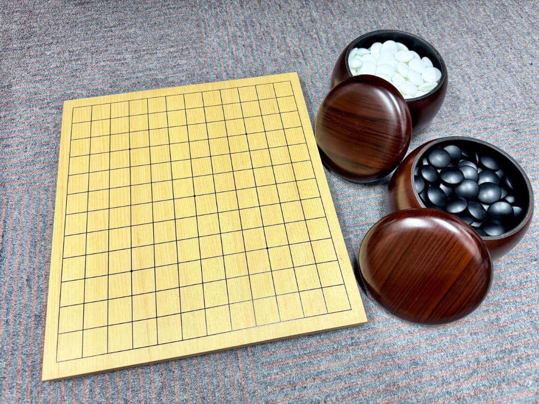 碁笥・碁石・碁盤セット