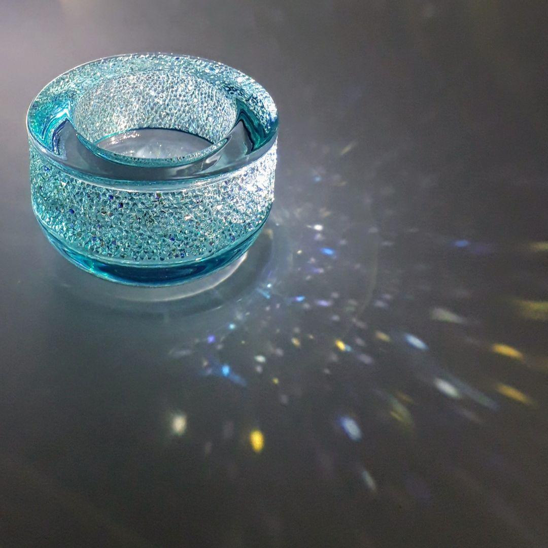 スワロフスキー【SWAROVSKI】　クリスタル置物　小物入れ　オブジェ