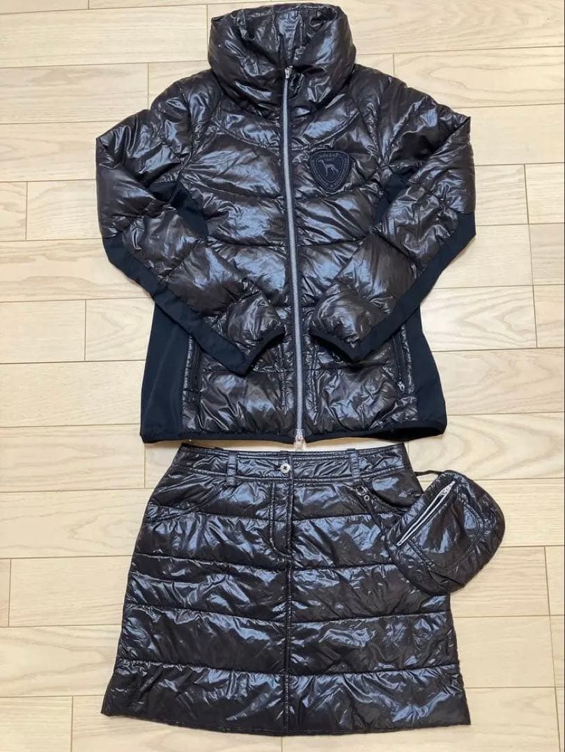 【美品】adabat アバダット　ダウンジャケット　ダウンスカート　ゴルフウェア