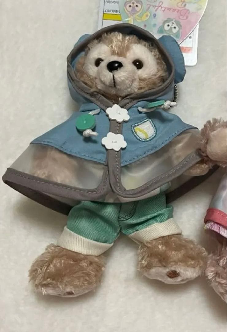 レイニーデイズ　ダッフィー シェリーメイ ぬいぐるみバッジ