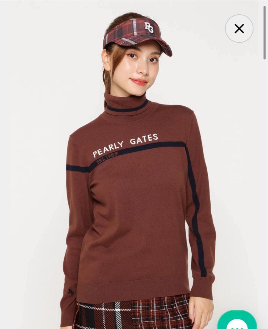 セール中【新品】PEARLY GATES モックネック セーター ニットサイズ1