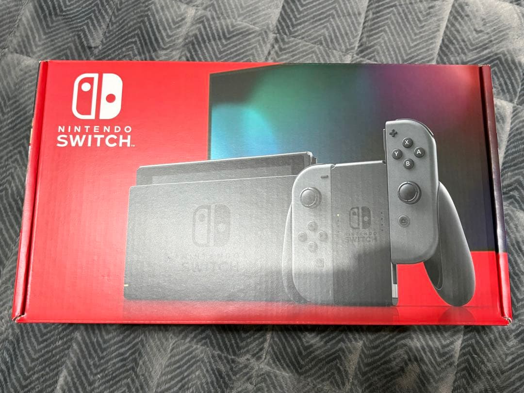 Nintendo Switch 本体　グレー　ハードケース2個付き