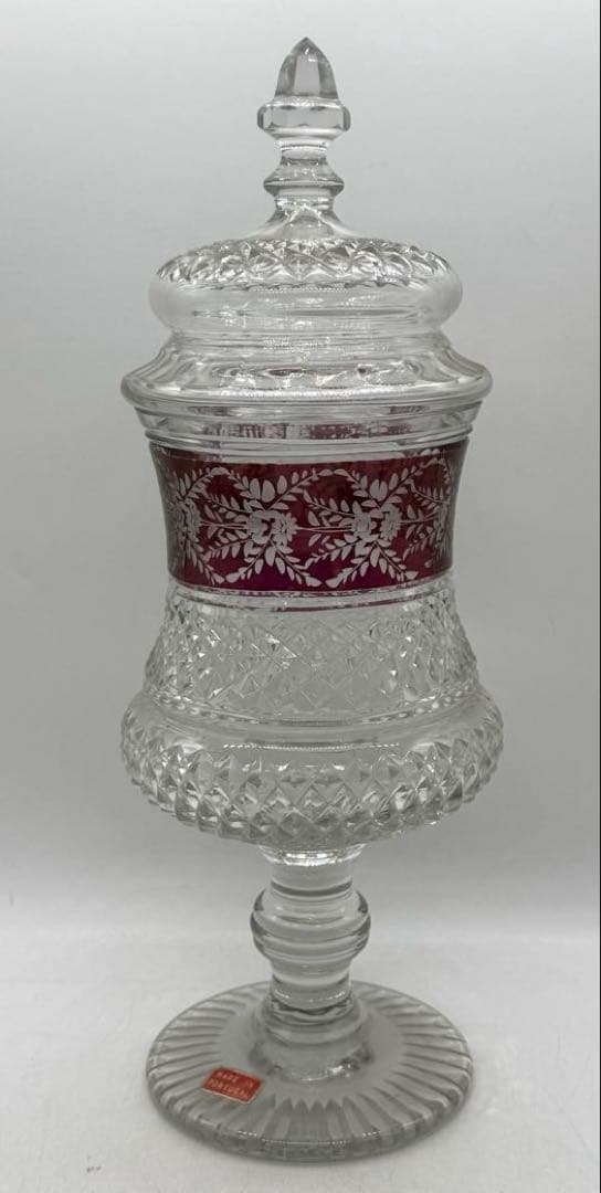 ポルトガル製　クリスタル　キャンディー入　ヴァルサンラングールスタイル　1202