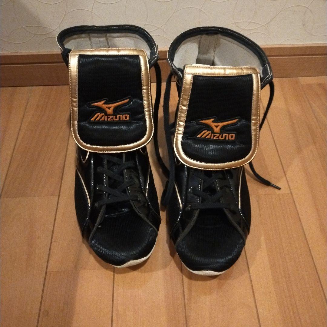 Mizuno ボクシングシューズ ブラック/ゴールド