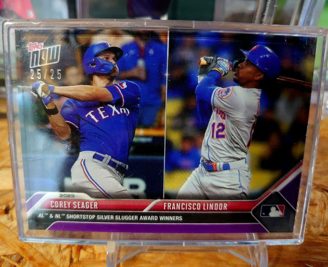 topps now コーリー・シーガー&フランシスコ・リンドーア ラストナンバー