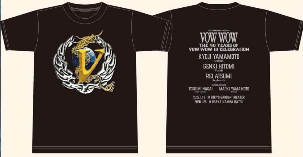 【新品未開封】VOW WOW 2026 会場限定 ライブT L 有明ガーデン