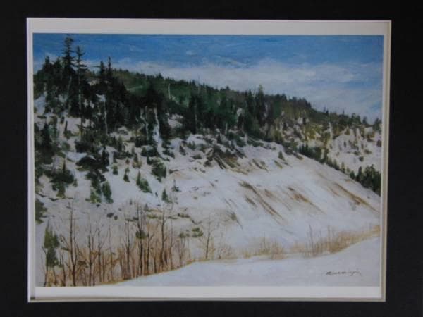 南大路 一、峠路、高級希少画集画、版上刷サイン入 新品額付