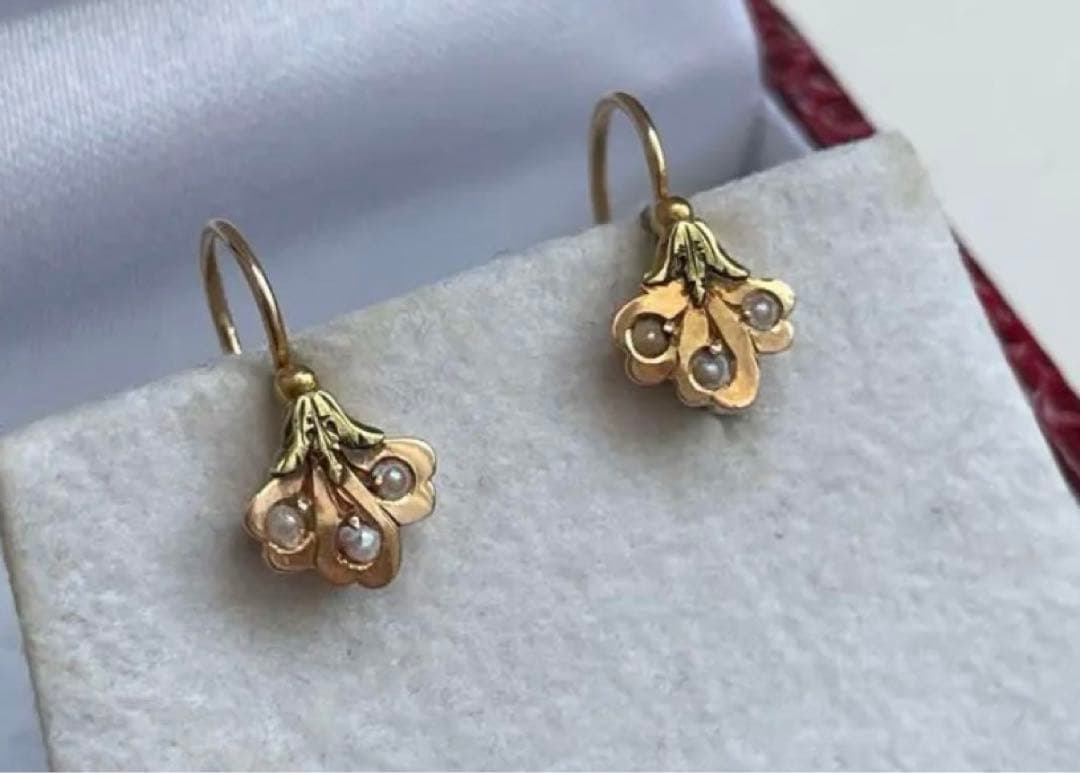 アンティーク　フランス　ドルムーズ18k ヴィンテージ