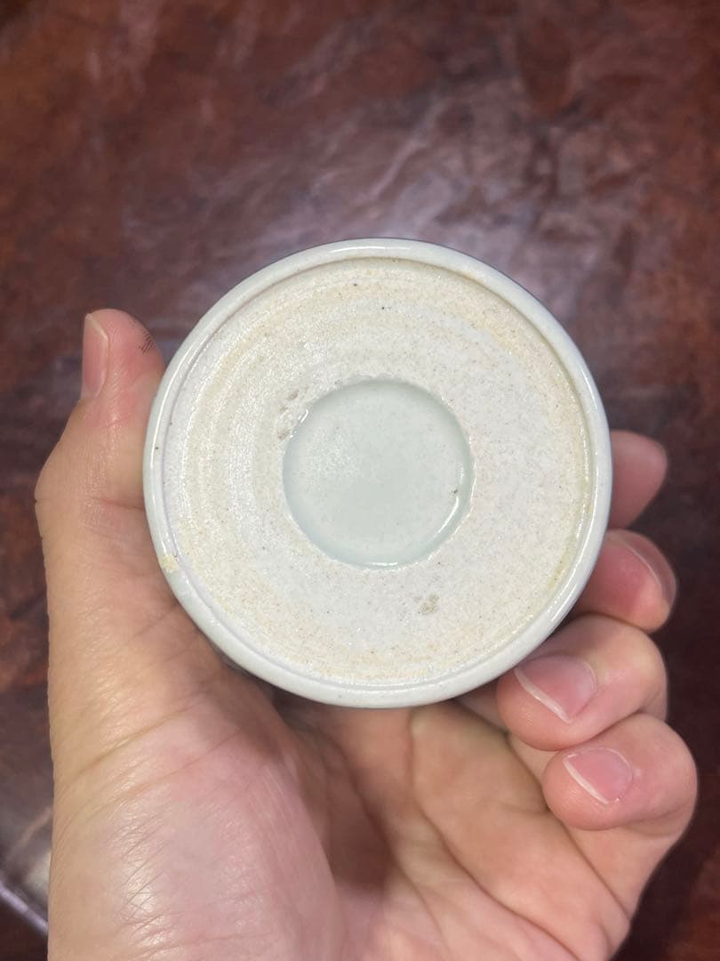 古伊万里 蕎麦猪口 雨降 波千鳥 ちょこ 蕎麦 千鳥 唐草 そば猪口 民芸 民藝