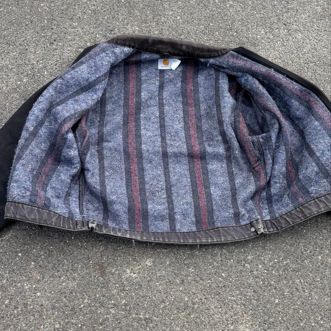 Carhartt デトロイトジャケット ブラック コーデュロイ襟 USA