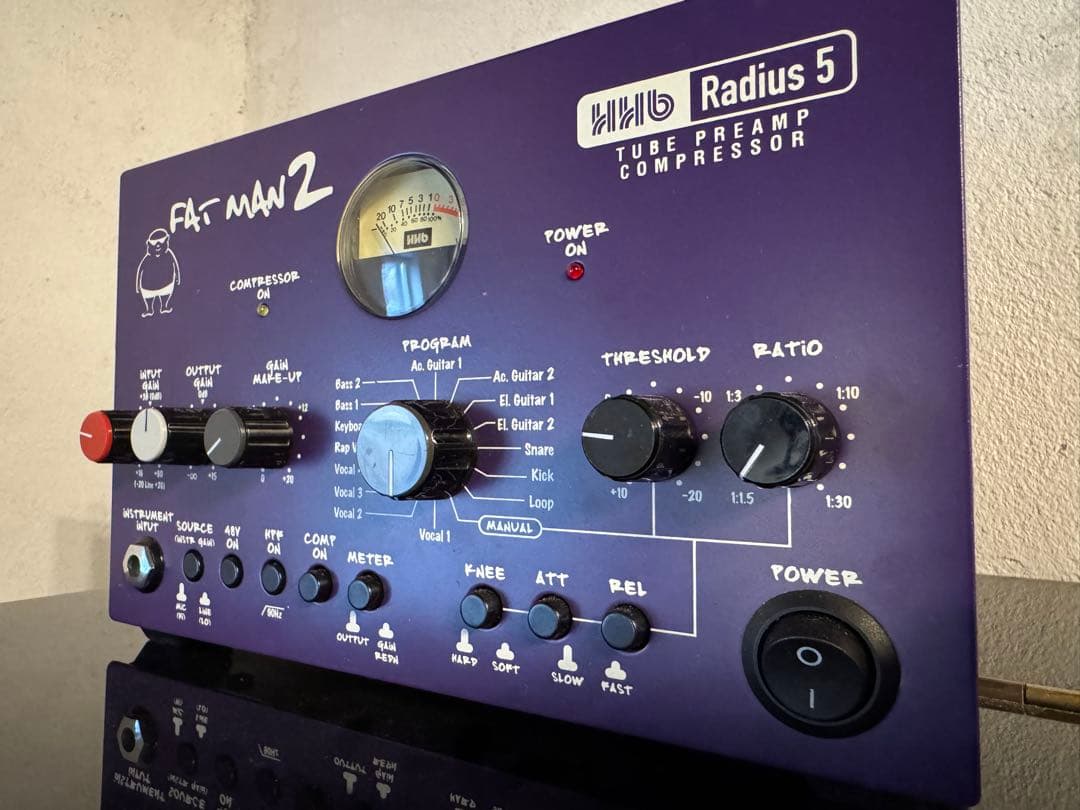 HHB Radius 5 FATMAN 2 真空管コンプレッサー マイクプリ