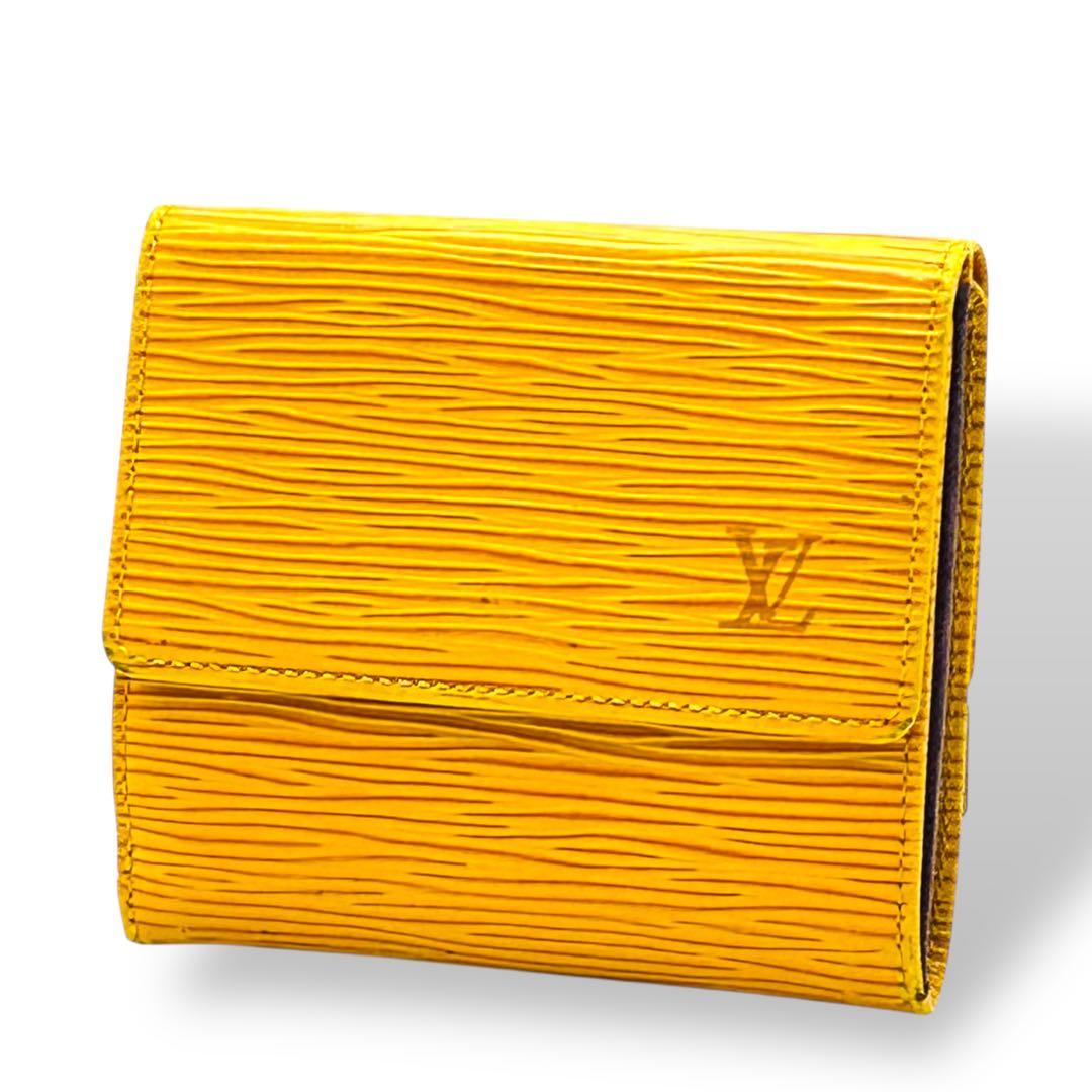 【美品】Louis Vuitton エピレザー　エリーズ　 三つ折り財布 鑑定済