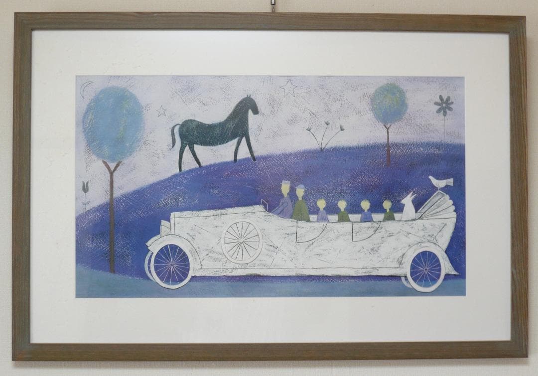 ポーラ・マッカードル シルクスクリーン画 （Family Outing）