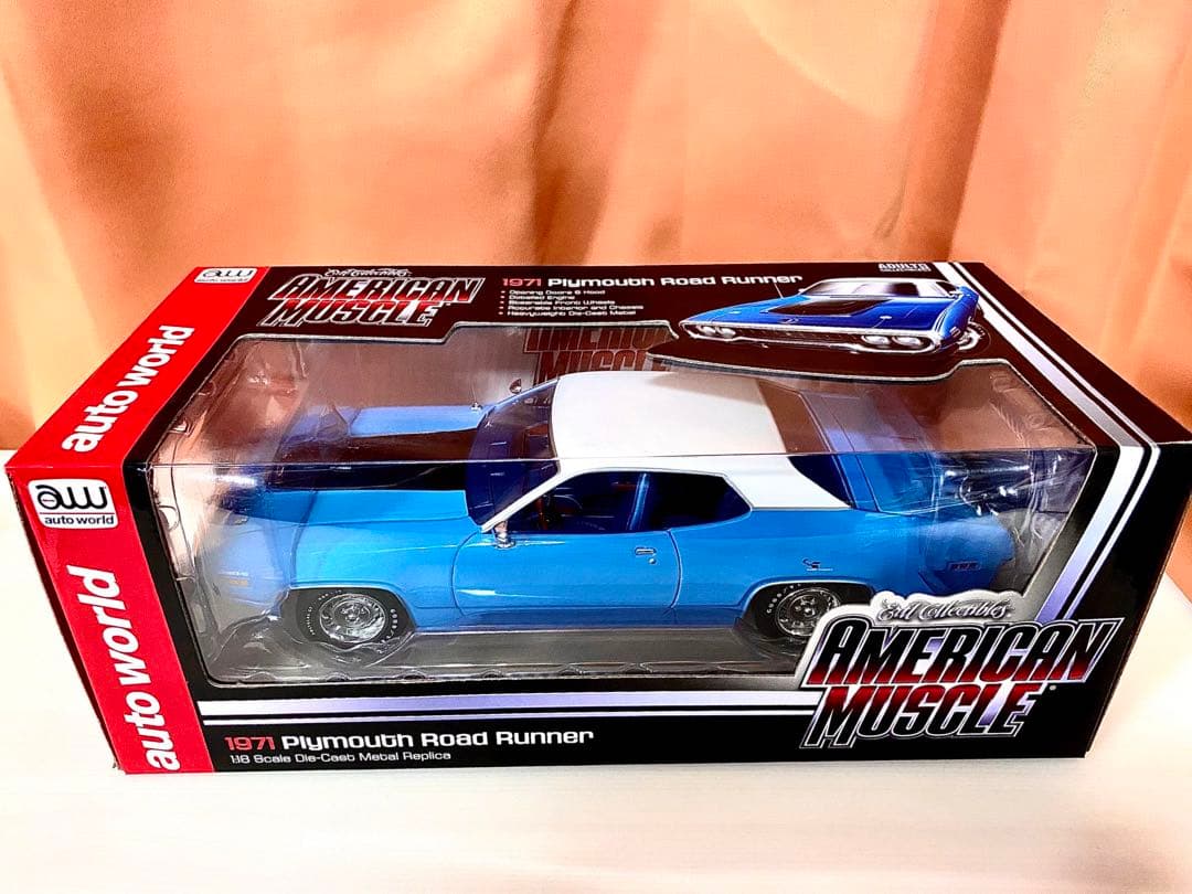 プリムスロードランナー1/18scale 青