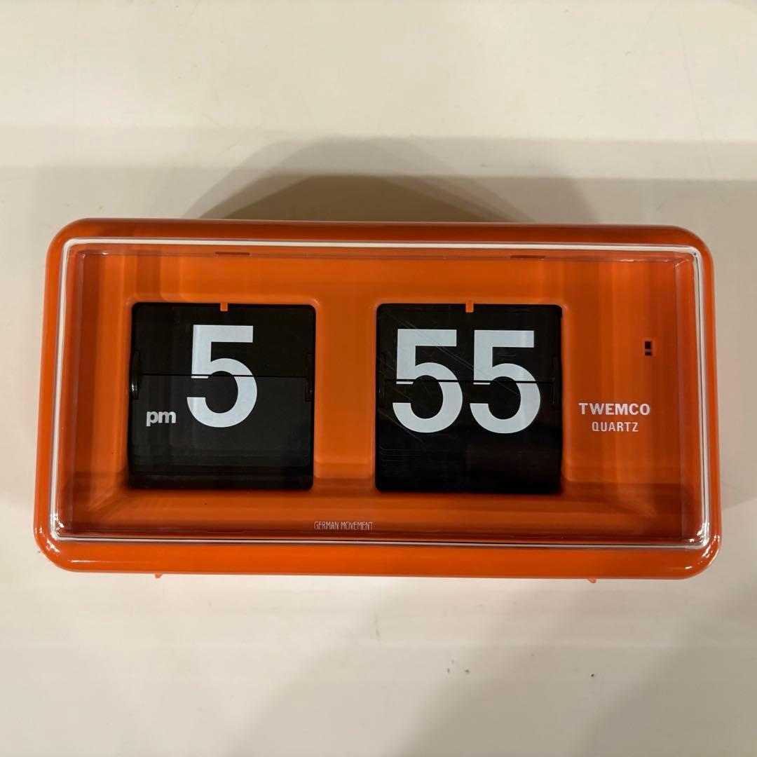 ★動作品★TWEMCO トゥエンコ パタパタ時計QT-30