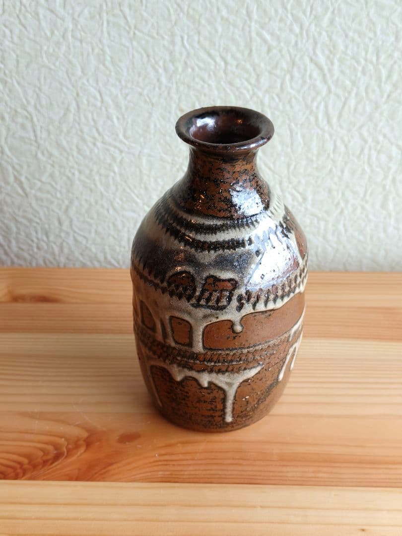 壺屋焼　徳利　やちむん　民藝　飛鉋