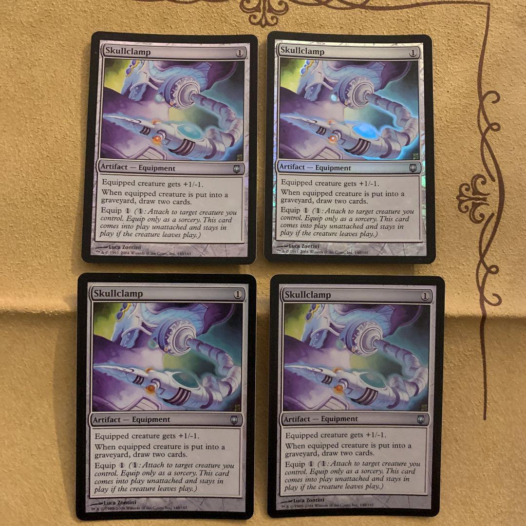 MTG 頭蓋骨絞め/Skullclamp DST 英語 foil 4枚セット