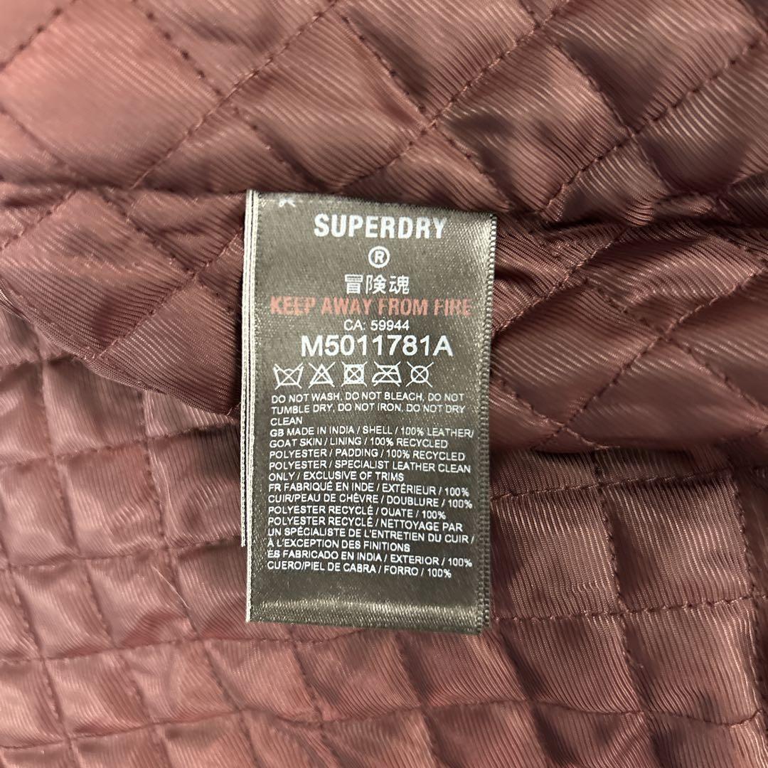 ジャケット・アウター Superdry Men's Seventies Leather Jacket