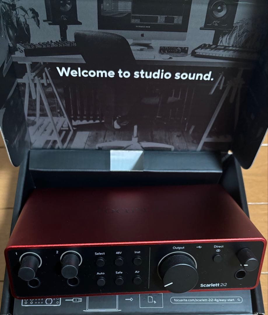 Scarlett 2i2 4th Genオーディオインターフェイス