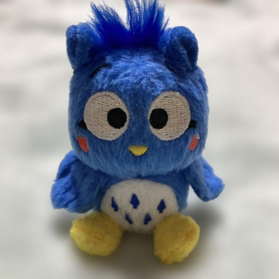 【年代物】サンリオ　Blue パタパタペッピーぬいぐるみ ボールチェーン付き