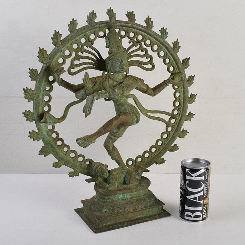 仏教美術　古銅青銅　シヴァ神像　ダンシングシヴァ神　置物　V　R9386H
