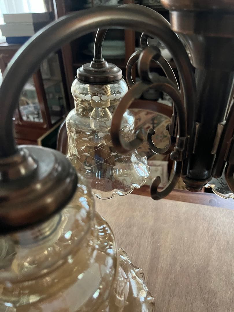 未使用 シャンデリア 大正ロマン インテリア 希少 アンティーク ビンテージ