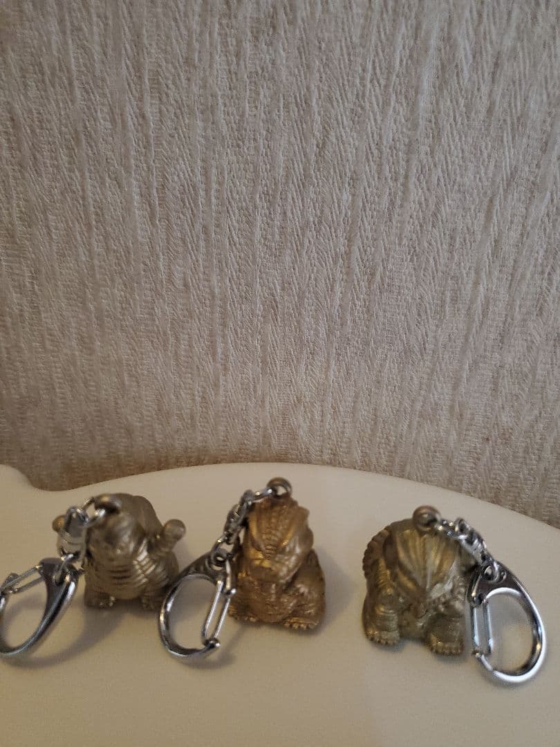 ゴジラ、ガメラ、ベビーゴジラ超合金　キーホルダー