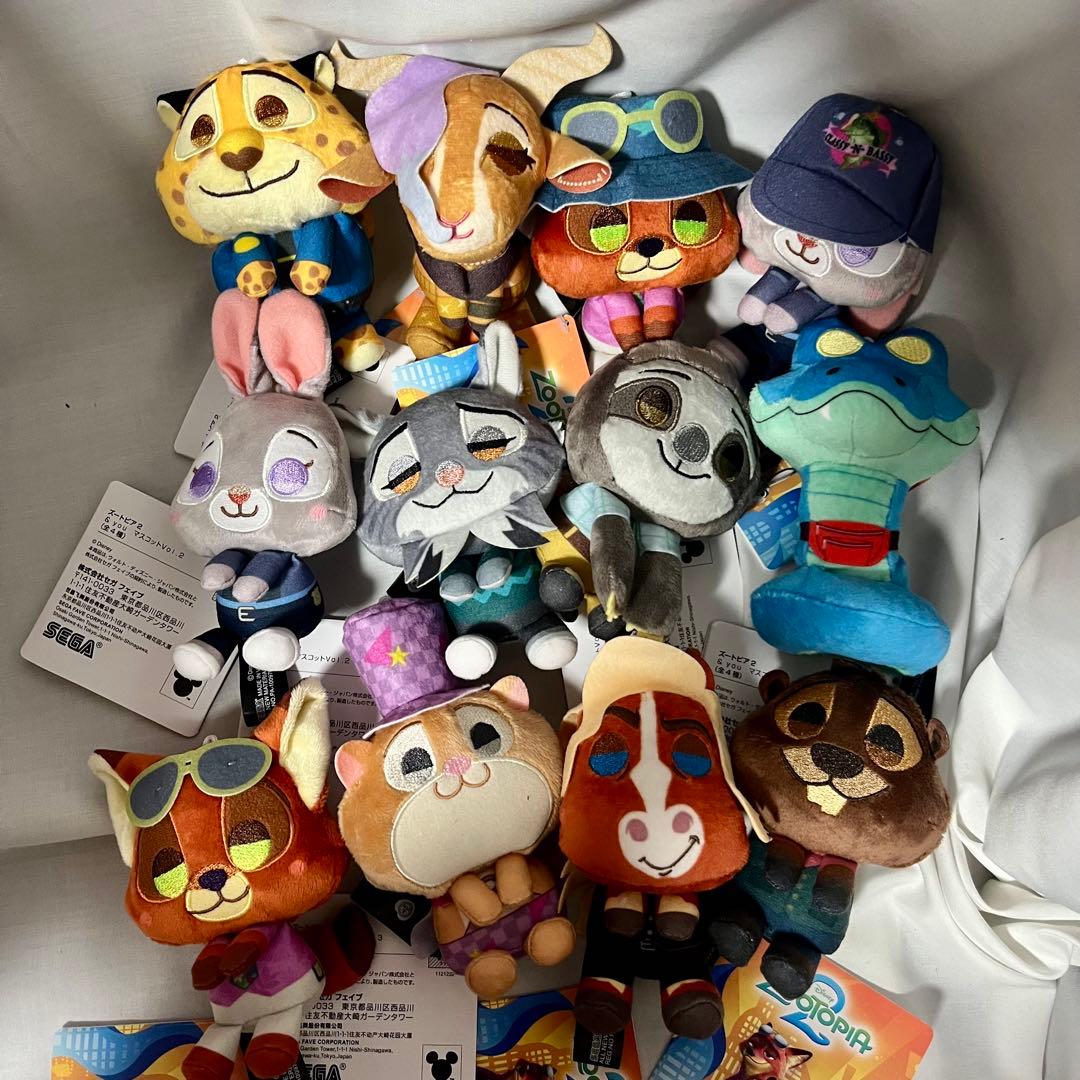 ズートピア2 &youマスコットVol.1.2.3 全12種コンプリートセット