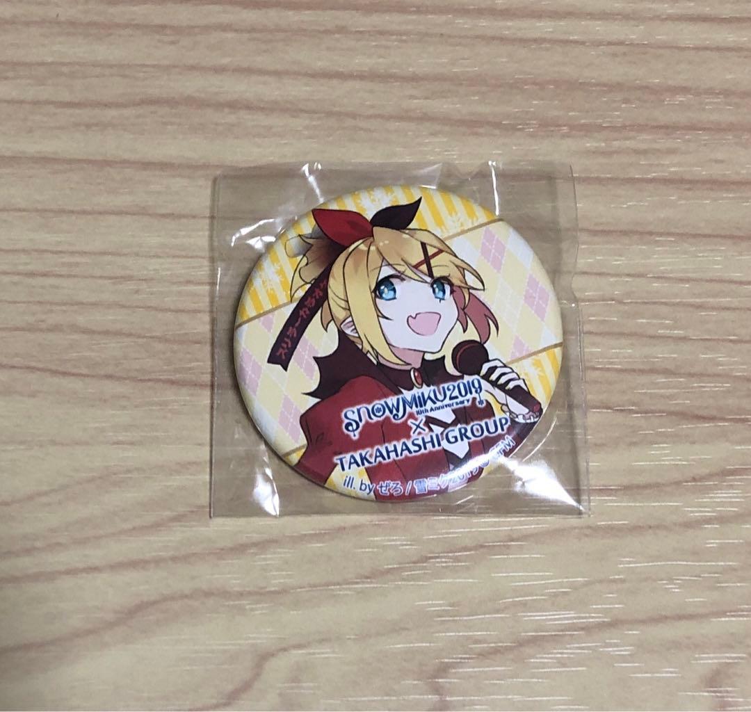 鏡音リン 雪ミク  MIKU 2019 カラオケ 缶バッジ
