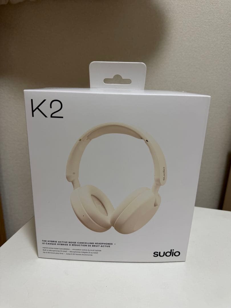 sudio K2 ワイヤレスヘッドフォン アイボリー　ホワイト