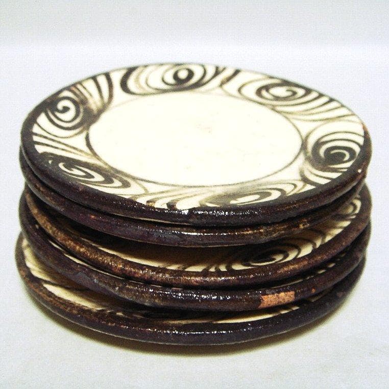 921『馬の目 豆皿手塩皿 ５枚』　/骨董品 古美術 古道具 アンティーク