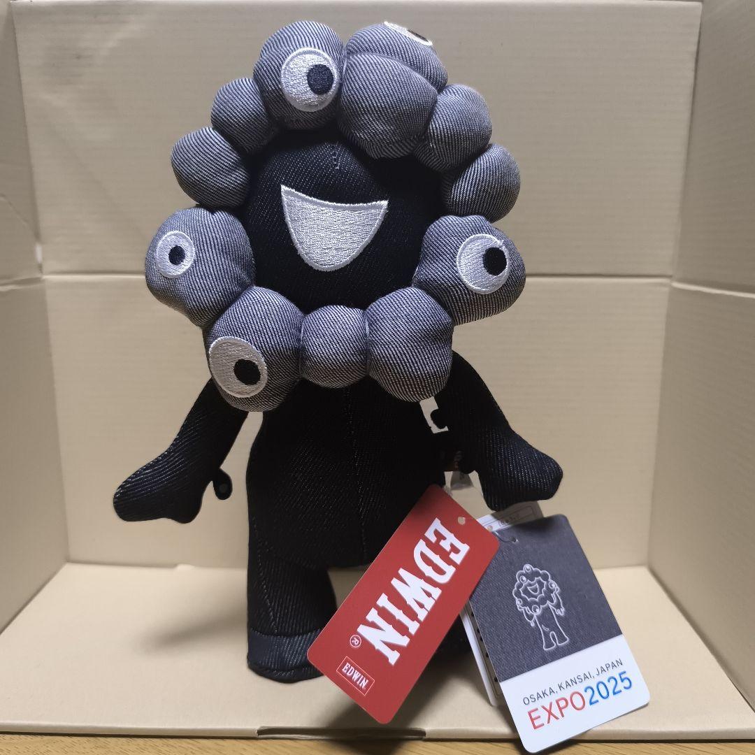 【完売品】黒ミャクミャク×EDWINぬいぐるみ Lサイズ