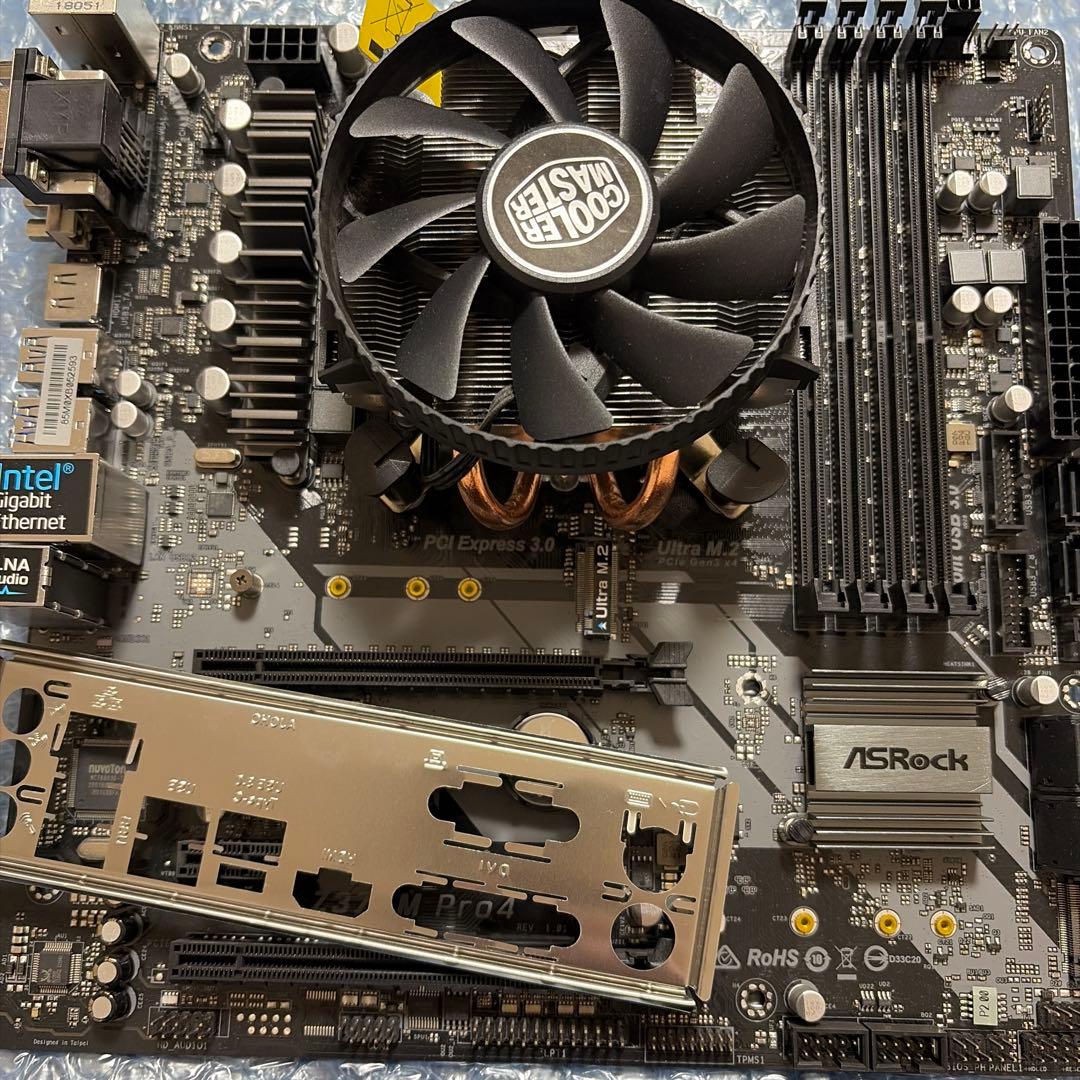 マザーボード ASRock z370m Pro4 Intel 8600k
