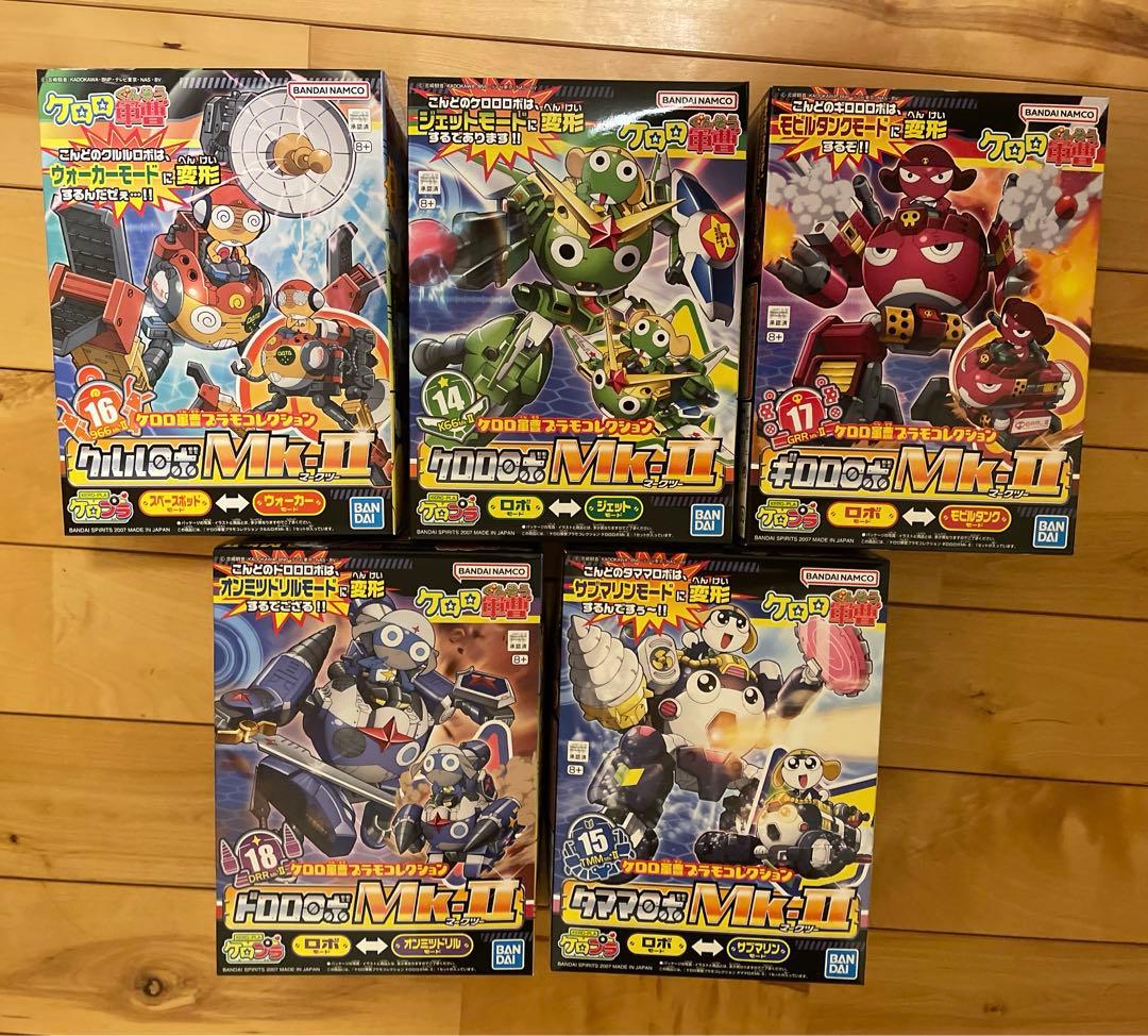 【新品未開封】ケロロ軍曹 プラモデル Mk-Ⅱ ゴッドケロン 合体　5体セット