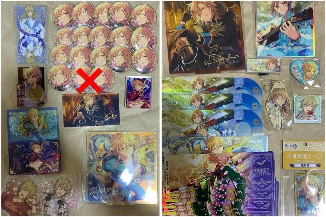 あんスタ　羽風薫　まとめ　缶バッジ　コロッタ　ホロチケ　アクスタ　アクキー