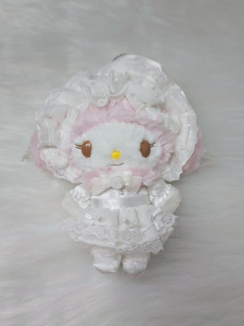マイメロディ レースデザイン ウェディング 白 マスコット ロリータ　マイメロ