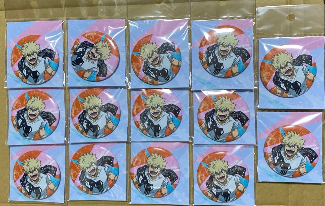 爆豪勝己　缶バッジ　TaF Ver. 14点