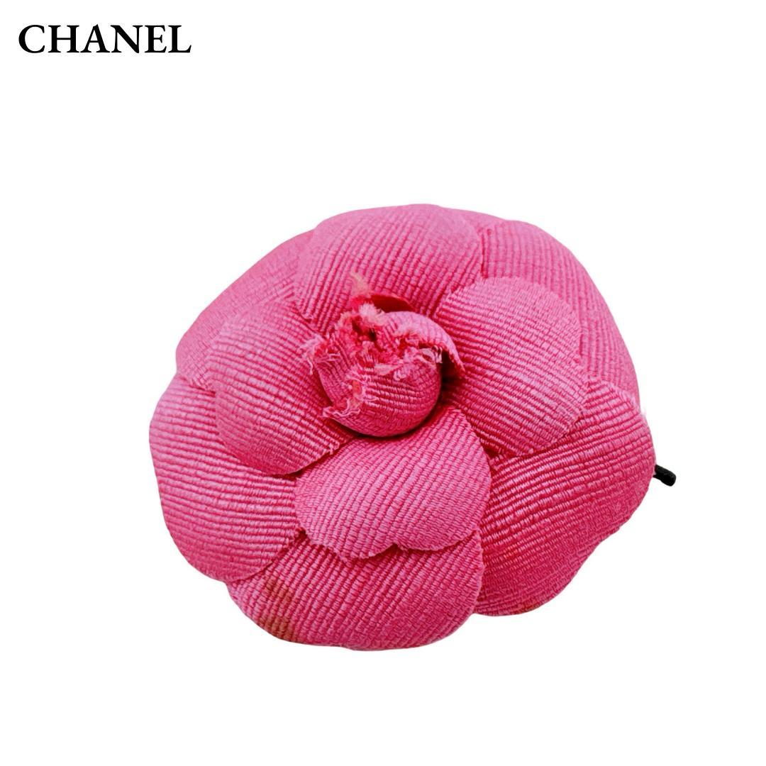 シャネル カメリア コサージュ ピンブローチ ピンバッジ レディース ピンク