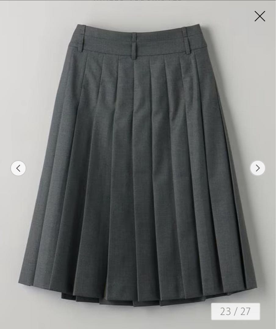 【BEAUTY&YOUTH】ラッププリーツスカート