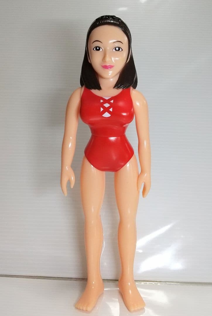 〔美品〕マーミット アンヌ隊員 赤水着 ソフビ 世紀の大怪獣シリーズ 怪獣天国