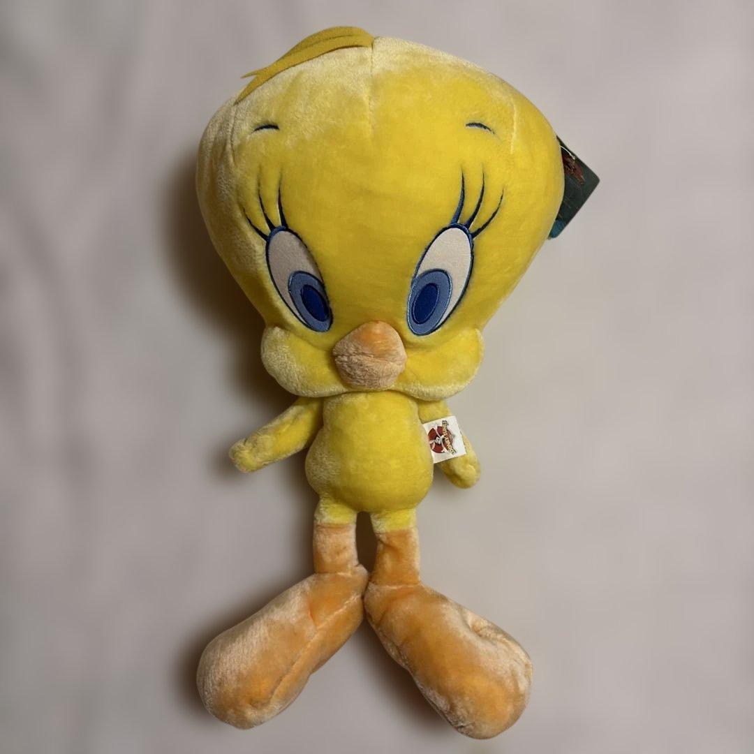 ルーニーテューンズ トゥイーティー 特大 ぬいぐるみ タグ付き レトロ