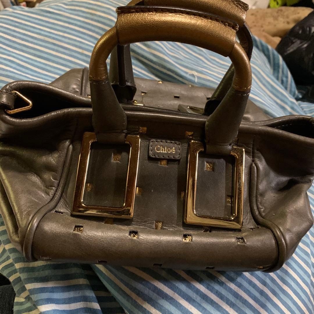 Chloe' クロエ　バッグ　ショルダーにもなります　シワ有り