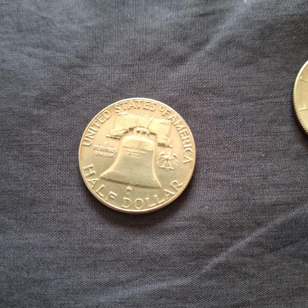 アメリカ、銀貨、ハーフドル銀貨3枚