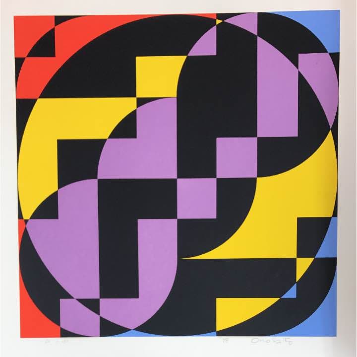 ★オノサトトシノブ「silk-99 シルク99」シルクスクリーン