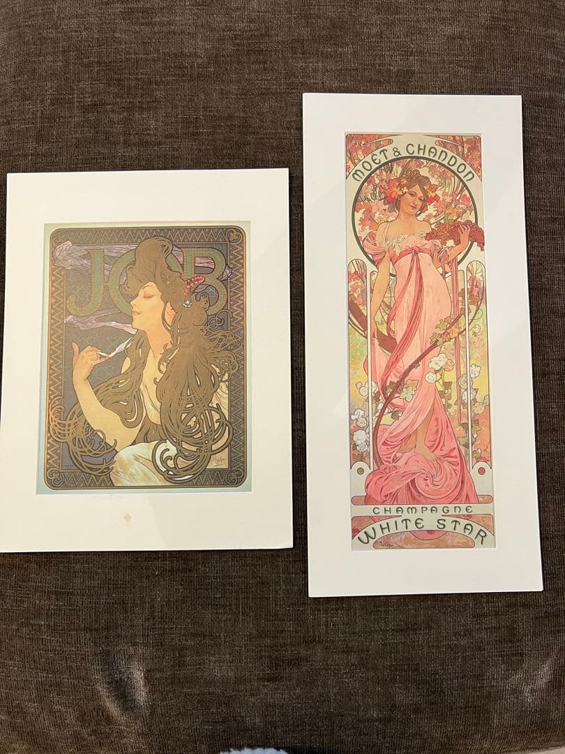 2013年ミュシャ展購入 公式復刻2点セット JOB