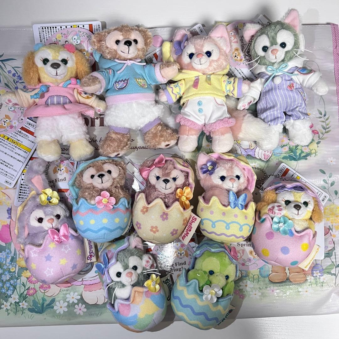 ディズニーシーカムファインドスプリングぬいぐるみバッジチャーム全種セット11点