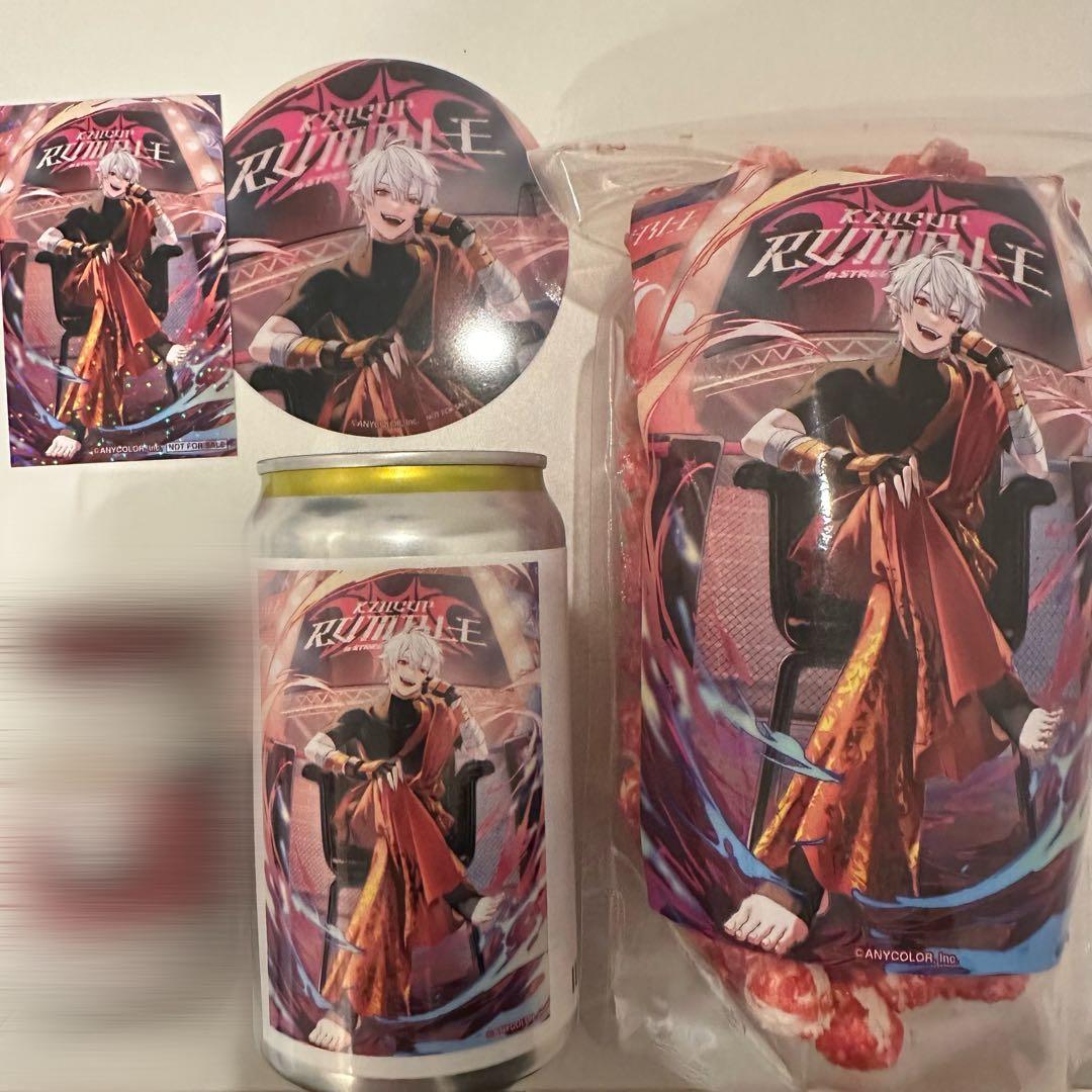 葛葉 にじさんじ　KZHCUP スイパラ ポップコーン ラベル缶 コースター