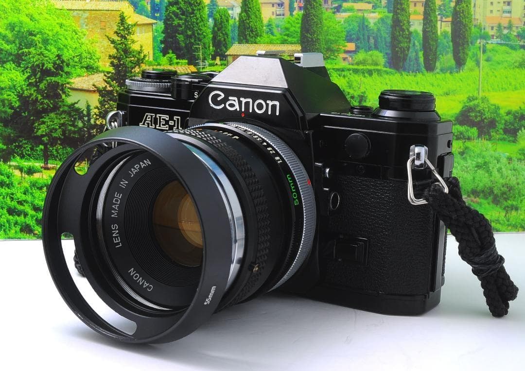 Canon AE-1 ブラック + FD 50mm F1.8 動作品