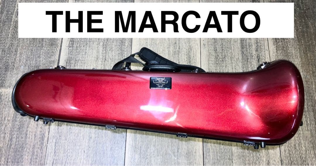 THE MARCATO トロンボーン ハードケース 鍵付き レッド