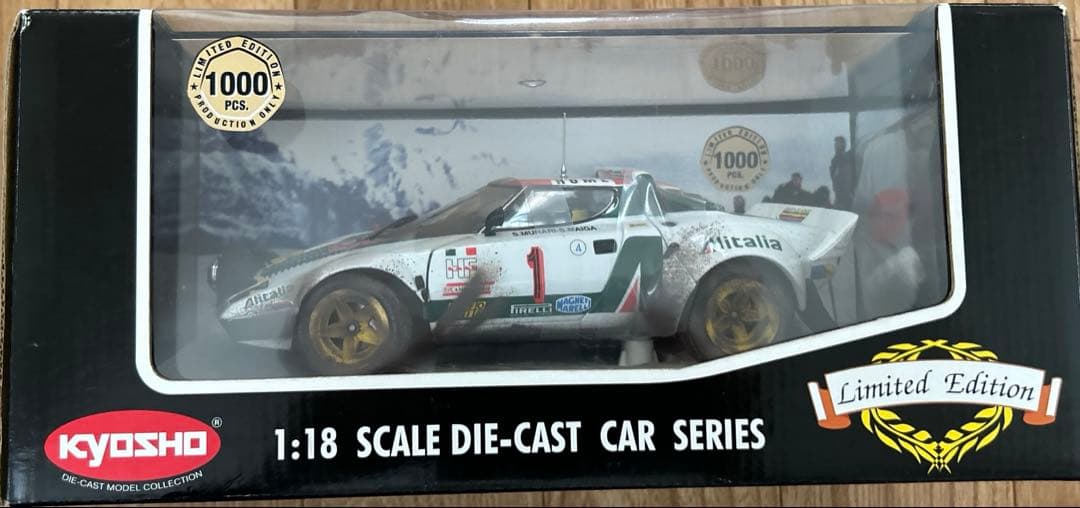 京商 1/18 ランチア　ストラトス HF アリタリア　ジオラマ